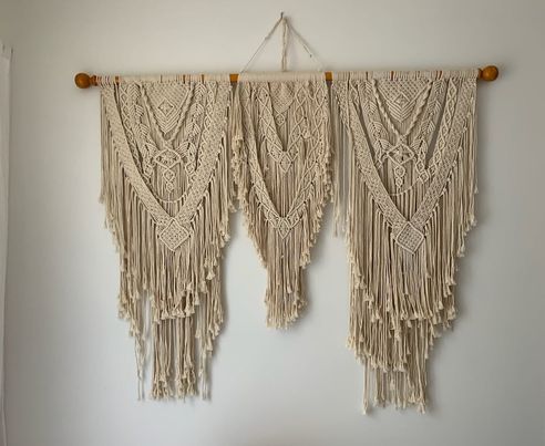 Large 2m wide Arbour Macrame - A Rustic Affair - Floral Designs